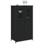 Aparador alto madera contrachapada negro 62x32x106,5 cm de , Aparadores - Ref: Foro24-834205, Precio: 115,57 €, Descuento: %