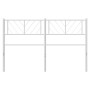 White metal headboard 140 cm by , Headboards and footboards - Ref: Foro24-372261, Price: 31,38 €, Discount: %