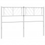 Kopfteil aus weißem Metall, 140 cm von , Kopf- und Fußteile - Ref: Foro24-372261, Preis: 31,38 €, Rabatt: %