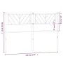 Kopfteil aus weißem Metall, 140 cm von , Kopf- und Fußteile - Ref: Foro24-372261, Preis: 30,88 €, Rabatt: %