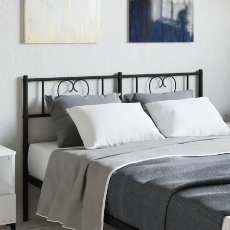 Kopfteil aus schwarzem Metall, 160 cm von , Kopf- und Fußteile - Ref: Foro24-355498, Preis: 29,84 €, Rabatt: %
