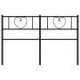 Kopfteil aus schwarzem Metall, 160 cm von , Kopf- und Fußteile - Ref: Foro24-355498, Preis: 31,28 €, Rabatt: %