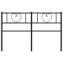Kopfteil aus schwarzem Metall, 160 cm von , Kopf- und Fußteile - Ref: Foro24-355498, Preis: 29,84 €, Rabatt: %