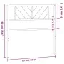 Cabecero de metal blanco 90 cm de , Cabeceros y pies de cama - Ref: Foro24-372256, Precio: 20,30 €, Descuento: %