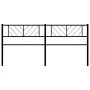 Cabecero de metal negro 193 cm de , Cabeceros y pies de cama - Ref: Foro24-372216, Precio: 31,96 €, Descuento: %