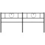 Kopfteil aus schwarzem Metall, 193 cm von , Kopf- und Fußteile - Ref: Foro24-355500, Preis: 31,99 €, Rabatt: %
