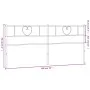 Kopfteil aus schwarzem Metall, 193 cm von , Kopf- und Fußteile - Ref: Foro24-355500, Preis: 31,99 €, Rabatt: %