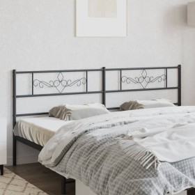 Black metal headboard 180 cm by , Headboards and footboards - Ref: Foro24-355303, Price: 35,01 €, Discount: %