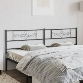 Kopfteil aus schwarzem Metall, 180 cm von , Kopf- und Fußteile - Ref: Foro24-355303, Preis: 34,53 €, Rabatt: %