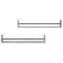 Wall shelves with 2 gray Sonoma bars 80x16x14 cm by , Shelves and shelves - Ref: Foro24-835442, Price: 29,43 €, Discount: %