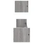 Wall shelves with 2 gray Sonoma bars 80x16x14 cm by , Shelves and shelves - Ref: Foro24-835442, Price: 29,43 €, Discount: %