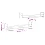Wall shelves with 2 gray Sonoma bars 80x16x14 cm by , Shelves and shelves - Ref: Foro24-835442, Price: 29,43 €, Discount: %