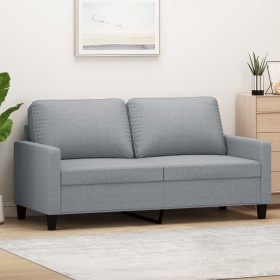 Light gray fabric 2-seater sofa, 140 cm by , Sofas - Ref: Foro24-359163, Price: 205,17 €, Discount: %