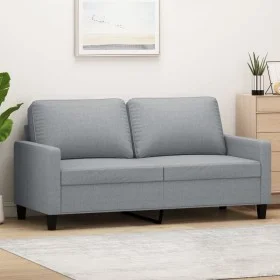 Light gray fabric 2-seater sofa, 140 cm by , Sofas - Ref: Foro24-359163, Price: 202,22 €, Discount: %