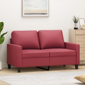 Two-seater red wine synthetic leather sofa, 120 cm by , Sofas - Ref: Foro24-359135, Price: 215,62 €, Discount: %