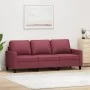 Three-seater red fabric sofa, 180 cm by , Sofas - Ref: Foro24-359177, Price: 252,85 €, Discount: %