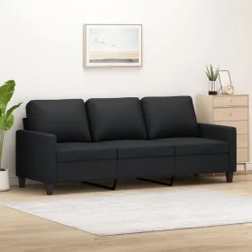 3-Sitzer-Sofa aus schwarzem Kunstleder 180 cm von , Sofas - Ref: Foro24-359142, Preis: 252,44 €, Rabatt: %