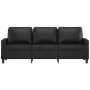 3-seater black synthetic leather sofa 180 cm by , Sofas - Ref: Foro24-359142, Price: 252,44 €, Discount: %
