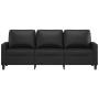 3-Sitzer-Sofa aus schwarzem Kunstleder 180 cm von , Sofas - Ref: Foro24-359142, Preis: 267,39 €, Rabatt: %
