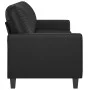 3-seater black synthetic leather sofa 180 cm by , Sofas - Ref: Foro24-359142, Price: 252,44 €, Discount: %