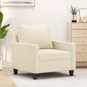 Cremefarbener Kunstledersessel 60 cm von , Sofas - Ref: Foro24-359128, Preis: 150,20 €, Rabatt: %