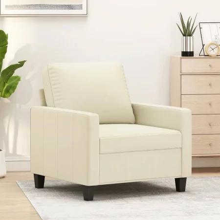 Cream synthetic leather armchair 60 cm by , Sofas - Ref: Foro24-359128, Price: 141,17 €, Discount: %