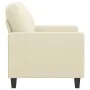 Cream synthetic leather armchair 60 cm by , Sofas - Ref: Foro24-359128, Price: 141,17 €, Discount: %