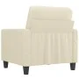 Cremefarbener Kunstledersessel 60 cm von , Sofas - Ref: Foro24-359128, Preis: 143,29 €, Rabatt: %