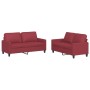 2-piece red dyed faux leather sofa set with cushions by , Sofas - Ref: Foro24-3201411, Price: 414,36 €, Discount: %