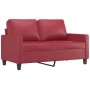 2-piece red dyed faux leather sofa set with cushions by , Sofas - Ref: Foro24-3201411, Price: 407,81 €, Discount: %