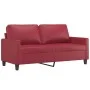 2-piece red dyed faux leather sofa set with cushions by , Sofas - Ref: Foro24-3201411, Price: 407,81 €, Discount: %