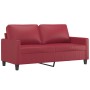 Sofagarnitur mit 2 Stück Kissen Kunstleder rot rot von , Sofas - Ref: Foro24-3201411, Preis: 414,36 €, Rabatt: %