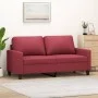 Zweisitziges Kunstledersofa in Weinrot, 140 cm. von , Sofas - Ref: Foro24-359140, Preis: 207,64 €, Rabatt: %