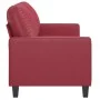 Zweisitziges Kunstledersofa in Weinrot, 140 cm. von , Sofas - Ref: Foro24-359140, Preis: 207,64 €, Rabatt: %