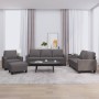 Set Sofas mit Kissen 4 Stück Kunstleder grau von , Sofas - Ref: Foro24-3201405, Preis: 644,28 €, Rabatt: %