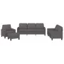 Set Sofas mit Kissen 4 Stück Kunstleder grau von , Sofas - Ref: Foro24-3201405, Preis: 634,28 €, Rabatt: %