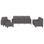 Set Sofas mit Kissen 4 Stück Kunstleder grau von , Sofas - Ref: Foro24-3201405, Preis: 644,28 €, Rabatt: %