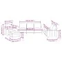 Set Sofas mit Kissen 4 Stück Kunstleder grau von , Sofas - Ref: Foro24-3201405, Preis: 634,28 €, Rabatt: %