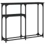 Konsolentisch aus schwarzem Holzwerkstoff 90x22,5x75 cm von , Seitentische - Ref: Foro24-834090, Preis: 42,64 €, Rabatt: %