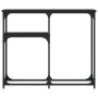Konsolentisch aus schwarzem Holzwerkstoff 90x22,5x75 cm von , Seitentische - Ref: Foro24-834090, Preis: 42,64 €, Rabatt: %