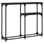 Konsolentisch aus schwarzem Holzwerkstoff 90x22,5x75 cm von , Seitentische - Ref: Foro24-834090, Preis: 42,64 €, Rabatt: %