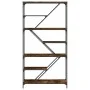 Holzwerkstoffregal geräucherte Eiche Stahl 91x36x176cm von , Bücherregale und Regale - Ref: Foro24-835416, Preis: 76,79 €, Ra...