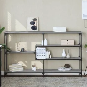 Sonoma Konsolentisch aus grauem Sperrholz 160x32x95 cm von , Seitentische - Ref: Foro24-833958, Preis: 87,76 €, Rabatt: %