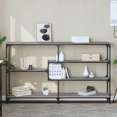 Sonoma Konsolentisch aus grauem Sperrholz 160x32x95 cm von , Seitentische - Ref: Foro24-833958, Preis: 88,89 €, Rabatt: %