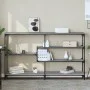 Gray Sonoma plywood console table 160x32x95 cm by , Side tables - Ref: Foro24-833958, Price: 87,76 €, Discount: %