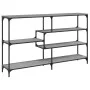 Gray Sonoma plywood console table 160x32x95 cm by , Side tables - Ref: Foro24-833958, Price: 87,76 €, Discount: %
