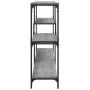 Gray Sonoma plywood console table 160x32x95 cm by , Side tables - Ref: Foro24-833958, Price: 87,76 €, Discount: %
