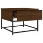 Engineered wood brown oak coffee table 51x51x40 cm by , Coffee table - Ref: Foro24-833979, Price: 39,47 €, Discount: %