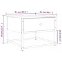 Engineered wood brown oak coffee table 51x51x40 cm by , Coffee table - Ref: Foro24-833979, Price: 39,47 €, Discount: %