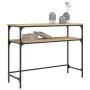 Mesa consola madera de ingeniería roble Sonoma 100x35,5x75 cm de , Mesas auxiliares - Ref: Foro24-834046, Precio: 49,83 €, De...